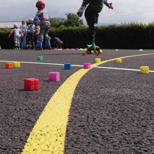 Goudron terrain de sport