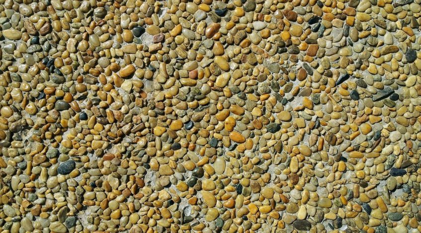 béton décoratif lavé